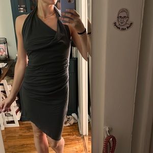 The coziest Helmet Lang dress! Has a slip and hugs body so nicely - flattering!